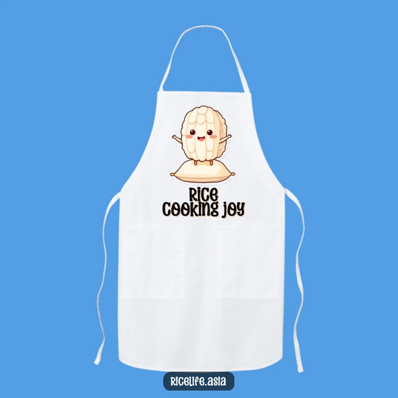 Funny Bouncing Rice Apron: Cook with Cheerful Energy!