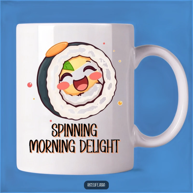 Funny Spinning Sushi Roll Mug: A Hilarious Gift for Sushi Lovers