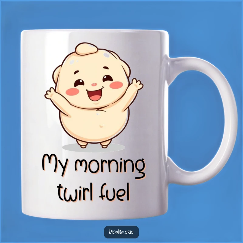 Funny Dumpling Spin Mug: A Happy Character Makes The Perfect Funny Gift