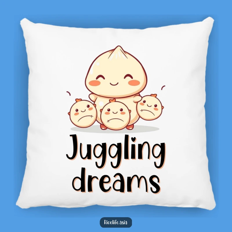 Funny Dumpling Juggling Pillow - Comfy & Hilarious Accent for Your Couch