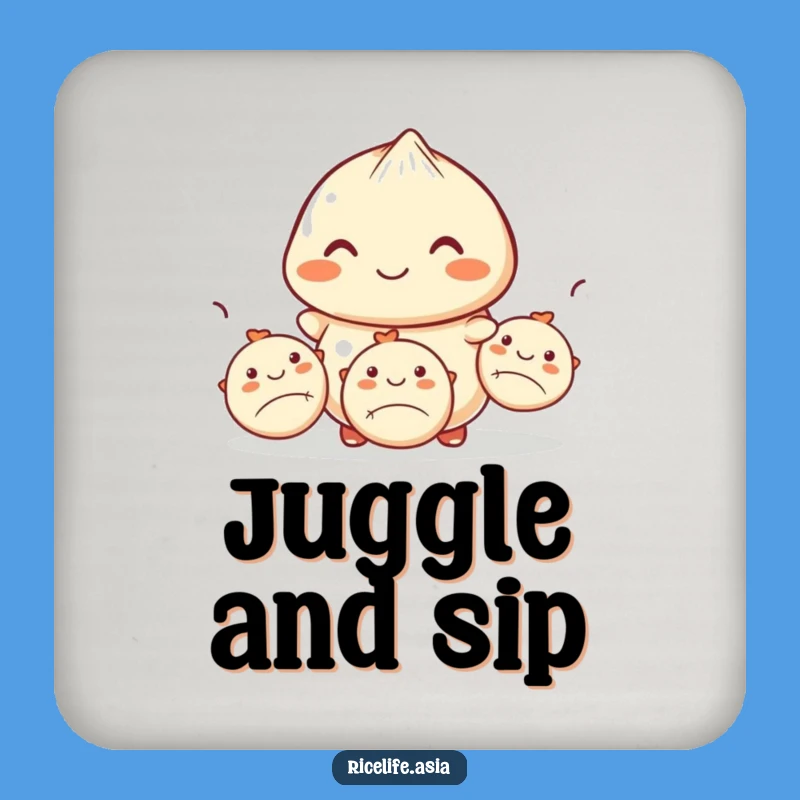 Funny Dumpling Juggling Coaster - Protect Surfaces with Culinary Charm