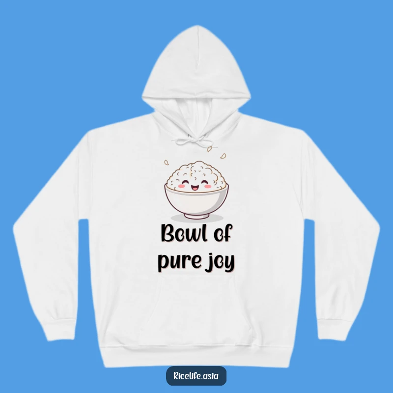 Funny Bouncing Rice Bowl Hoodie: Cozy Up with Playful Charm