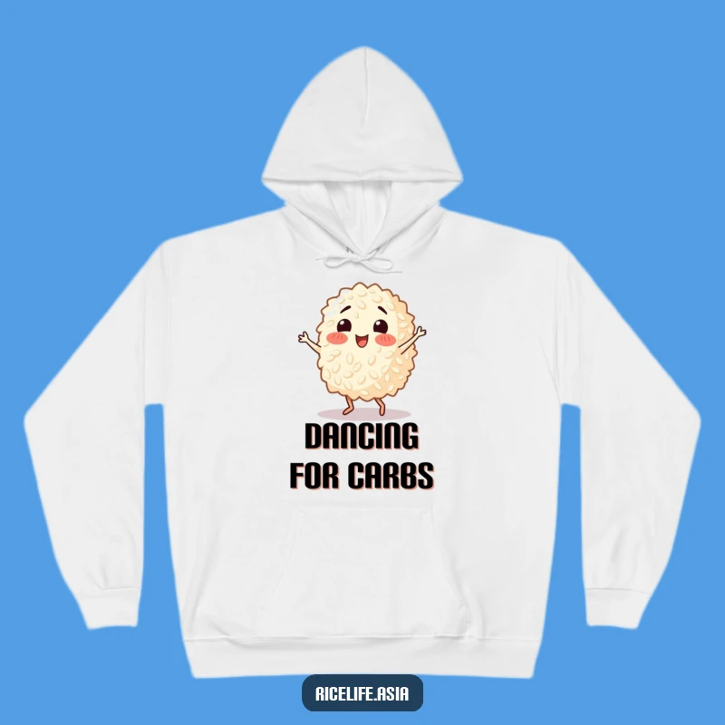 Cozy Funny Dancing Rice Grain Hoodie - Warmth for Your Happy Moves