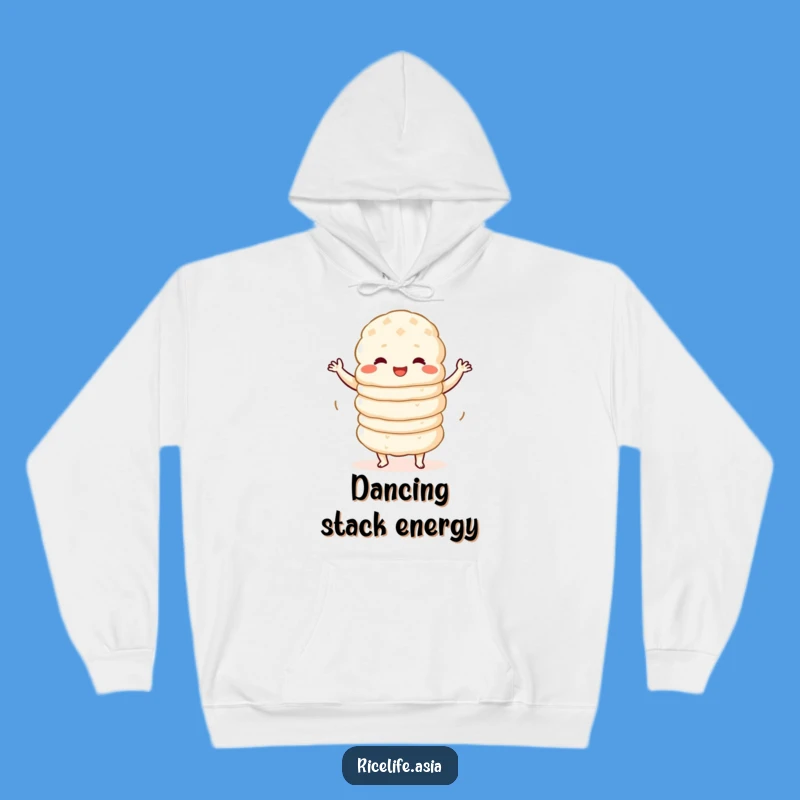 Funny Wobbly Dance Rice Cake Hoodie: Cozy Comfort with a Cheerful Wobble