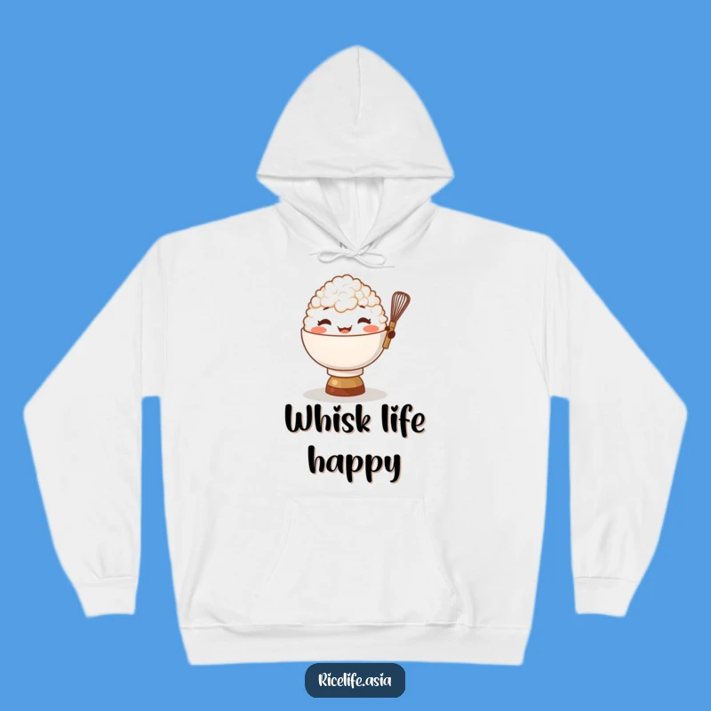 Cozy Funny Rice Bowl Whisk Hoodie: Warmth and Culinary Jokes!