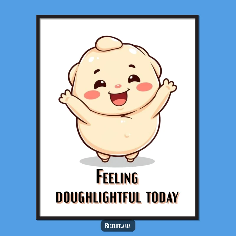 Free Printable Dumpling Wall Art: Funny Spinning Foodie Decor, Downloadable & Print at Home Art