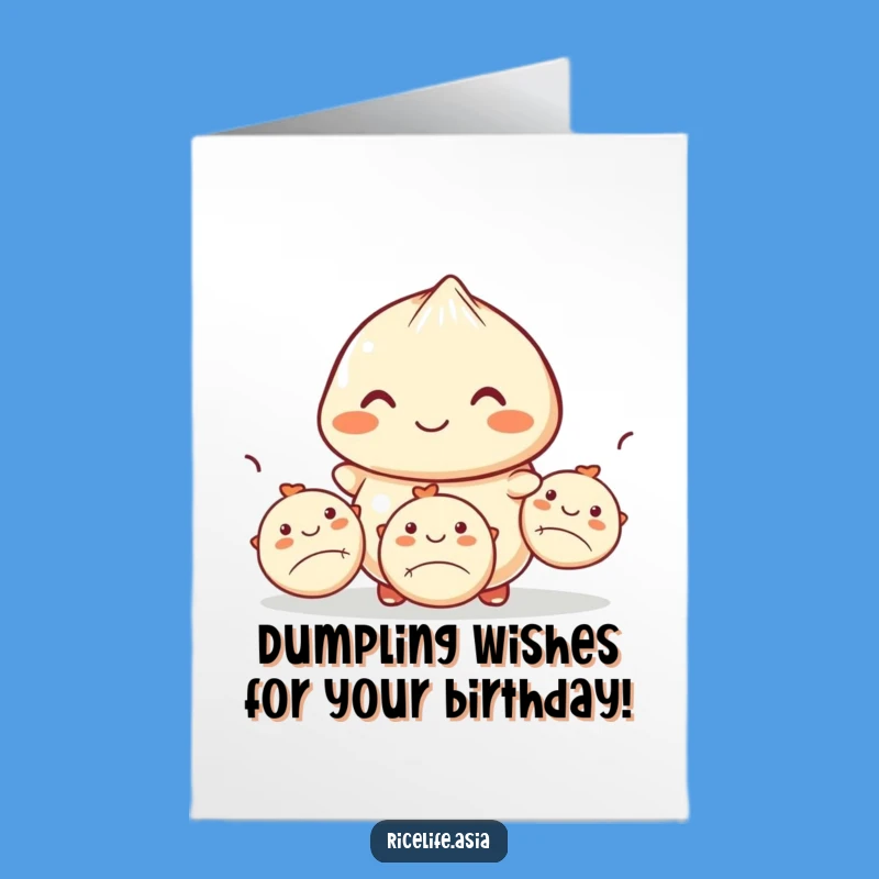 Free Printable Birthday Card: Juggling Dumpling - Hilarious Downloadable Gift