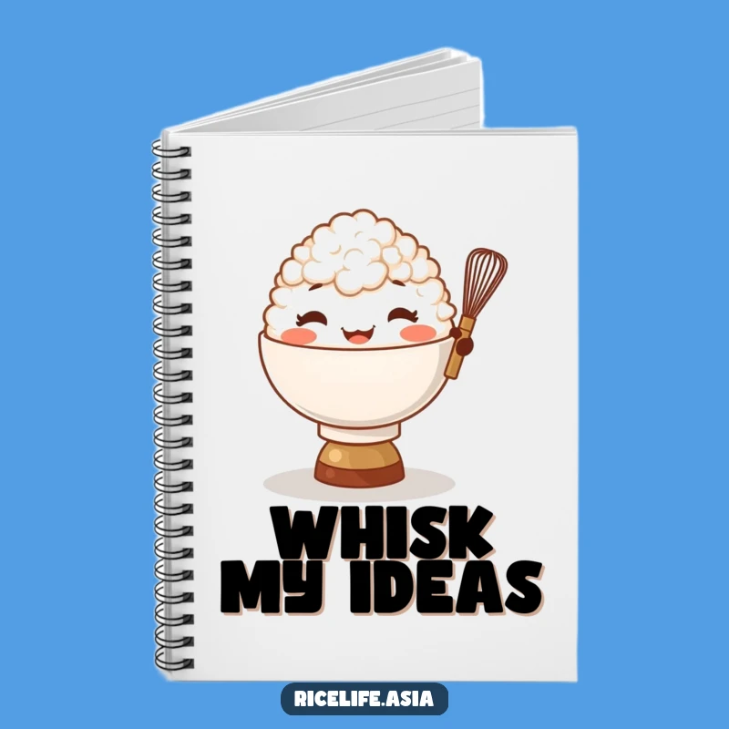 Funny Rice Bowl Whisk Notebook: Jot Down Culinary Ideas!