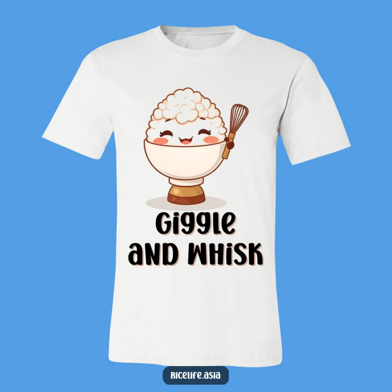 Funny Rice Bowl Whisk T-Shirt: Cook Up Some Comedy!