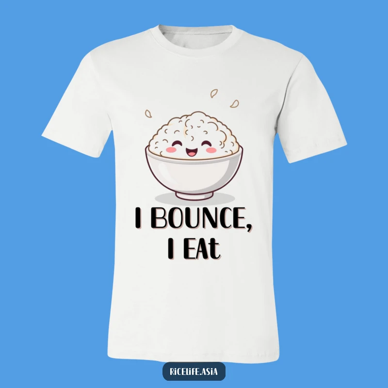 Funny Bouncing Rice Bowl T-Shirt: Wear Your Playful Spirit Proudly