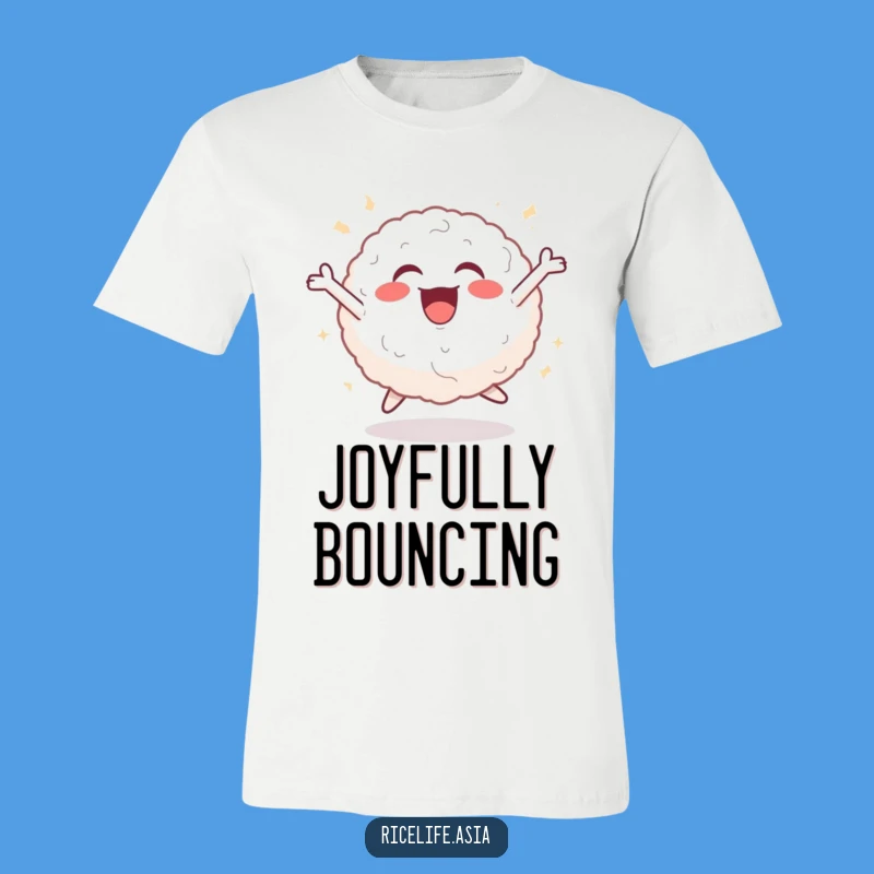 Funny Leaping Rice Ball T-Shirt - Wear Your Joyful Energy