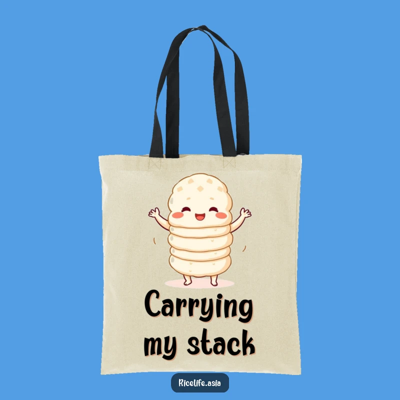 Funny Wobbly Dance Rice Cake Tote Bag: Carry Your Fun Everywhere