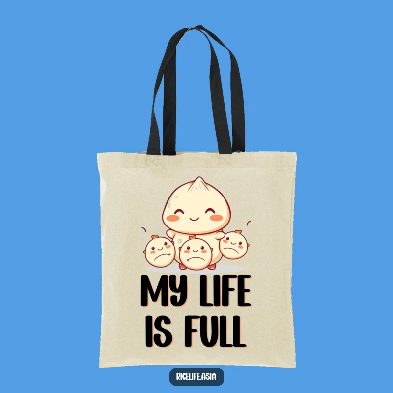 Funny Dumpling Juggling Tote Bag - Carry Your Essentials with Culinary Flair