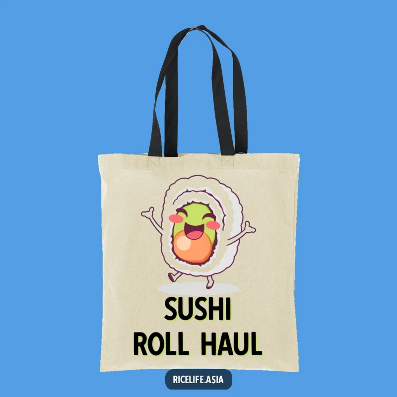 Funny Sushi Hop Tote Bag: Carry Your Fun Everywhere!